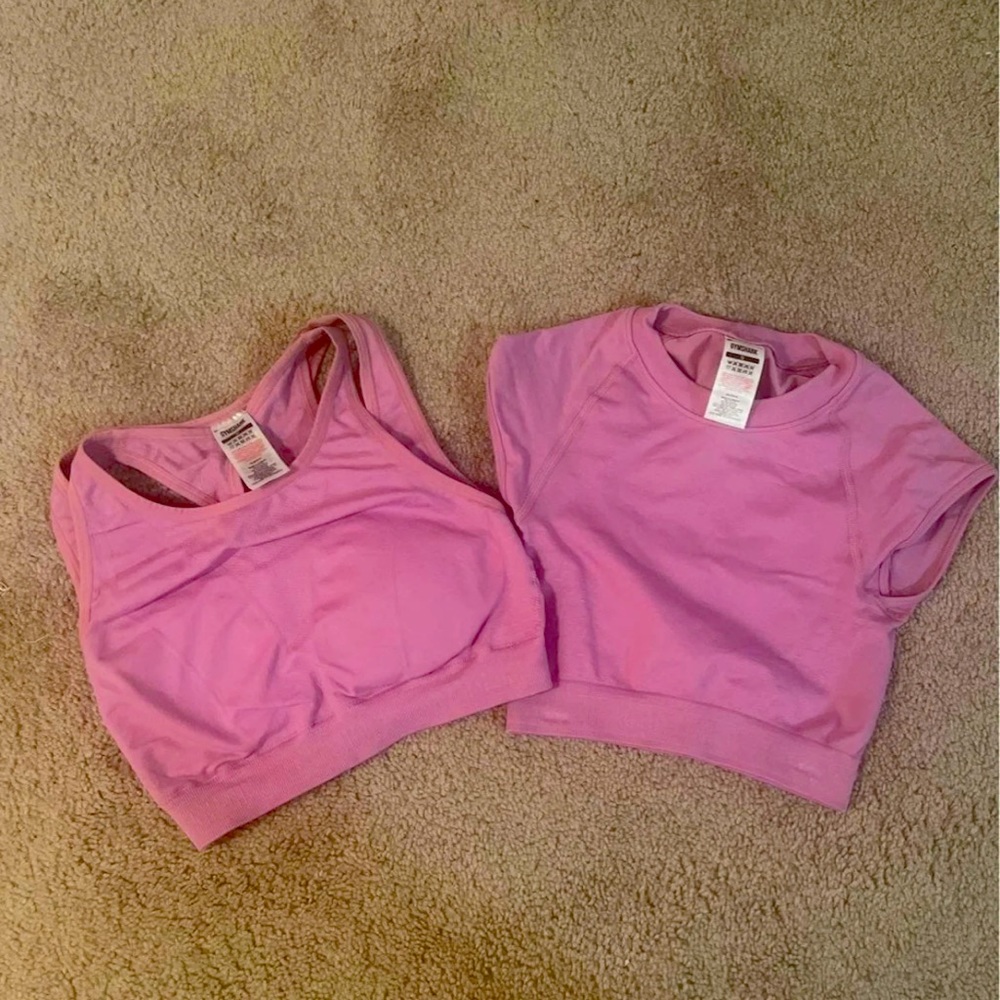 Gymshark Apex Bra M and Crop Top S